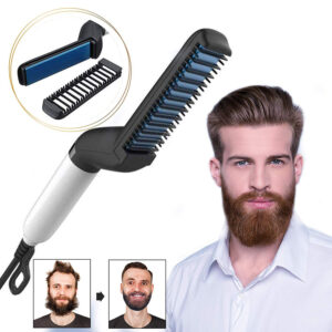 Electric Beard Hair Straightener Brush Men