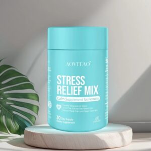 Ashwagandha Supplement With L-Theanine Magnesium, Stress Relief, Focus And Relaxation Support Anxiery Pill