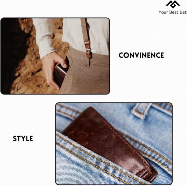 Genuine Leather Bifold Wallets for Men - Image 4