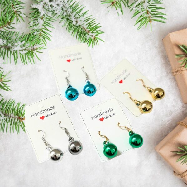 Christmas Mini Ornament Holiday Earrings - Image 4