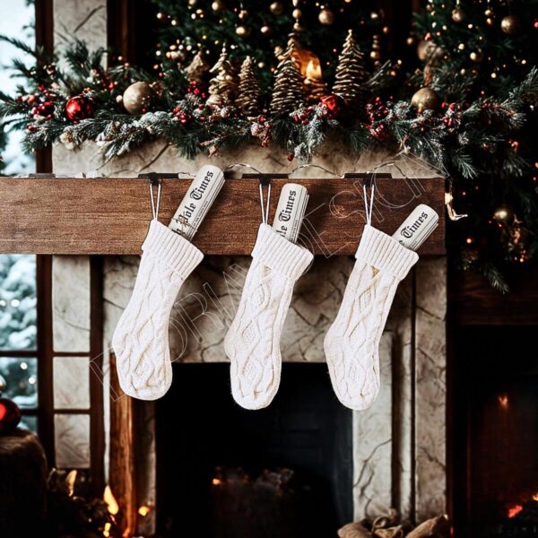 Christmas North Pole Newspaper Wrapping Paper - Image 6