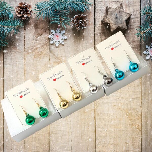 Christmas Mini Ornament Holiday Earrings - Image 5