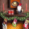 393.3 Inch Christmas Decorative Garland with 3 Warm Light Strings