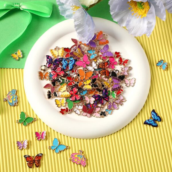 120 Pieces Butterfly Charms for Crafts or Jewelry Making - Image 6