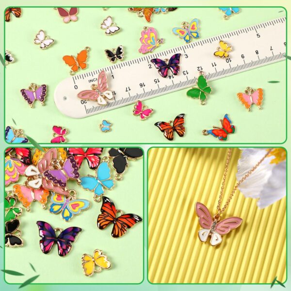 120 Pieces Butterfly Charms for Crafts or Jewelry Making - Image 4