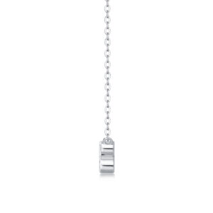 Alternative view of White Dew Moissanite S925 Sterling Silver Pendant Necklace