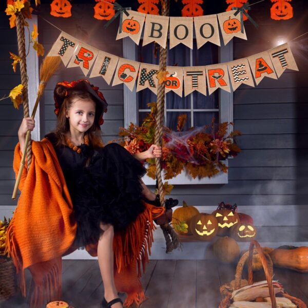 Burlap Halloween Banner - Image 3