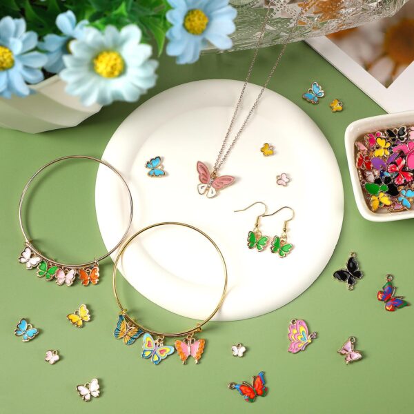120 Pieces Butterfly Charms for Crafts or Jewelry Making - Image 3