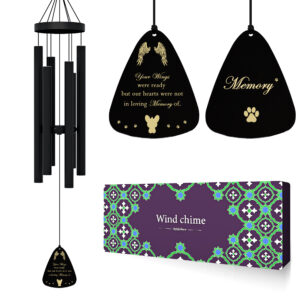 Pet Memorial Wind Chime Gift for Loss of Dog or Cat
