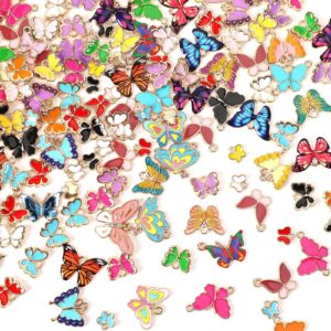 Alternative view of 120 Pieces Butterfly Charms for Crafts or Jewelry Making