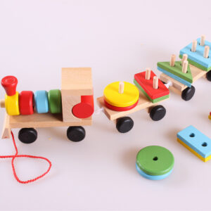 Alternative view of Wooden Train Children's Educational Toys