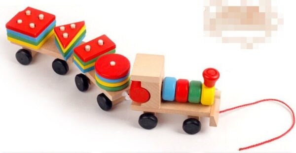 Wooden Train Children's Educational Toys - Image 4